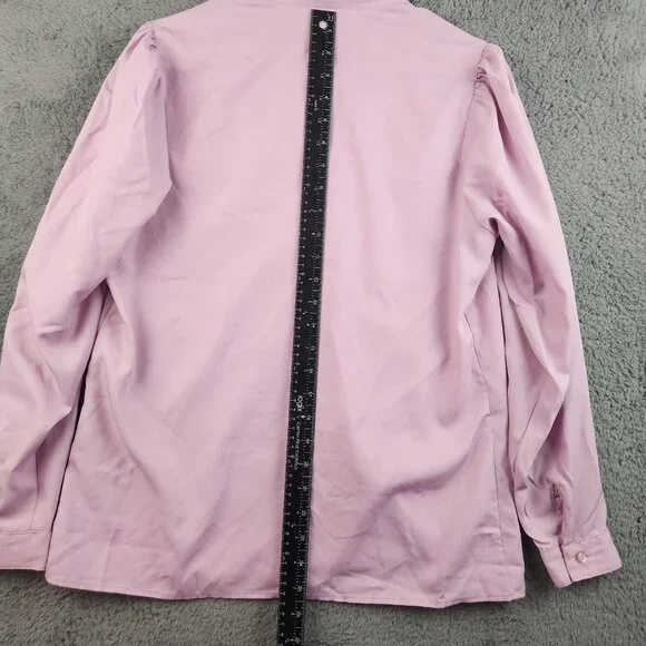 Vintage Levis Pearl Button Western Shirt Womens Small Purple Cowgirl Rodeo 80s - Picture 9 of 11